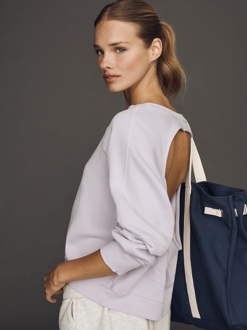 Anthropologie Daily Practice Open Back Pullover Size: XS